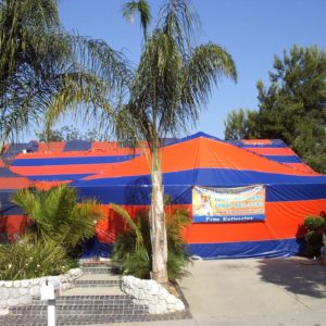 Front view of Tiger Termite fumigating Chino Hills house